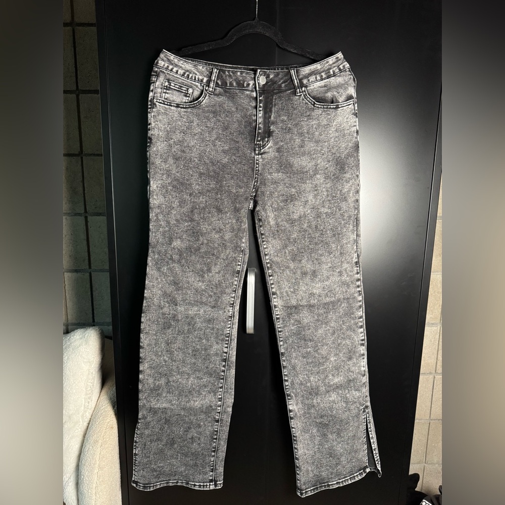 Gray Straight Jeans - Women 12